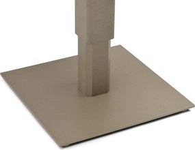Tuintafel   90 x 90 cm  Zand/Beige   Tivano in hoogte verstelbare