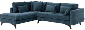 Goossens Bank Chambre blauw, stof, 2,5-zits, elegant chic met ligelement links