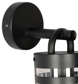 Industriële buiten wandlamp zwart IP44 - Ruben