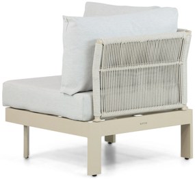 Hoek loungeset 6 personen Aluminium Taupe  Lifestyle Garden Furniture Lorenzo