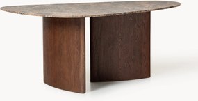 Organisch gevormde eettafel Meadow met marmeren blad, in verschillende formaten