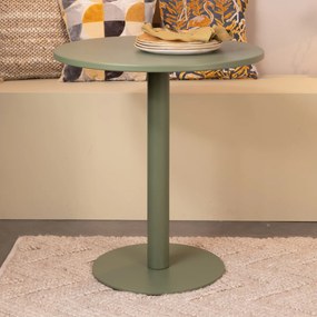 Zuiver Metsu Kleine Ronde Tuintafel Metaal Groen - 70 X 70cm.