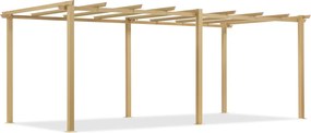 Barbados 3 x 6 m houten tuinpunt metalen terras pergola frame