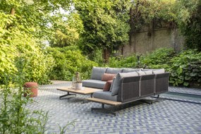 4 Seasons Outdoor Fortuna 4-zits platform loungebank  Loungeset    antraciet weerbestendig