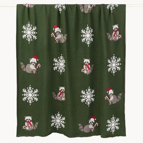 Katoenen plaid Buddy met winters motief