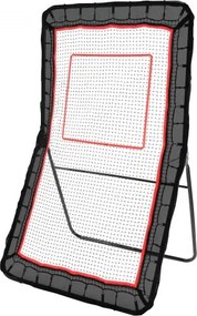 VEVOR Backyard Lacrosse Rebounder, 1,2 x 2,1 m volleybalretournet, pitchback throwback honkbal softbalretour trainingsscherm, verstelbare hoek, schietoefenmuur met doel