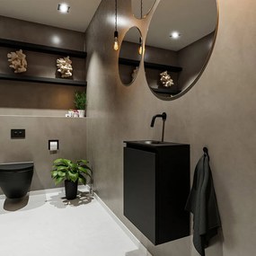 Mondiaz Ture 40cm toiletmeubel urban met wastafel urban links geen kraangat