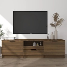 vidaXL Tv-meubel 140x35x40 cm bewerkt hout bruineikenkleurig
