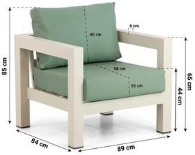 Tuinstoel Aluminium Taupe-naturel-bruin Lifestyle Garden Furniture Luca