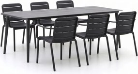 + 10% kassakorting | Diningset Forza | 6 personen aluminium | Tuinset stapelbaar | 7-delig | Kees Smit Tuinmeubelen