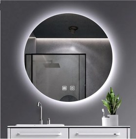 Sanigoods Halo ronde spiegel met verlichting en verwarming 120cm