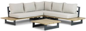 Hoek loungeset 5 personen Aluminium Grijs Lifestyle Garden Furniture Azzurro