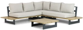 Hoek loungeset 5 personen Aluminium Grijs Lifestyle Garden Furniture Azzurro