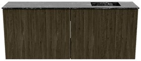 Mondiaz Joya DLux 100cm toiletmeubel shadow met wastafel faye rechts zonder kraangat lava