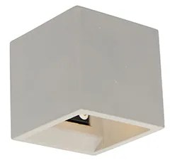 Industrile wandlamp beton met lichteffect - Box Industriele / Industrie / Industrial G9 vierkant Binnenverlichting Lamp