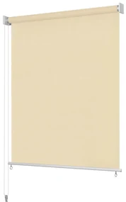vidaXL Rolgordijn voor buiten 220x140 cm crème
