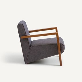 Fauteuil in wol en polyester Sanami