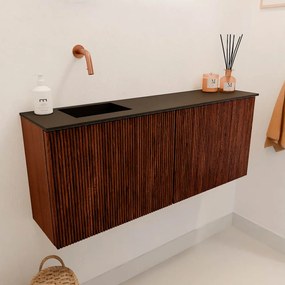 Mondiaz Joya 100cm toiletmeubel ruby met wastafel faye links zonder kraangat urban