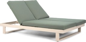 Lifestyle Garden Furniture Massimo Ligbed Met Kussen Loft/moss Green Aluminium Taupe