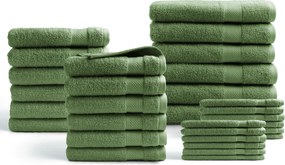 Handdoeken 30 delig set – Hotel Collectie - groen