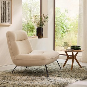 Fauteuil in chenille stof, HELMA