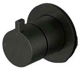 Hotbath Ace Afbouwdeel - 2-weg omstel - zwart geborsteld PVD AC111EXTMBP
