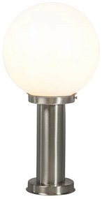 Smart buitenlamp met dimmer paal staal RVS 50 cm incl. Wifi A60 - Sfera Modern E27 IP44 Buitenverlichting