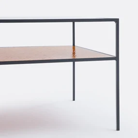 Salontafel met dubbel tafelblad in glas Erita