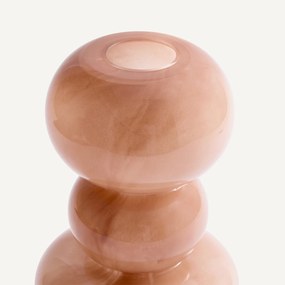 Handgeblazen glazen vaas, hoogte 29,6 cm, FYSA