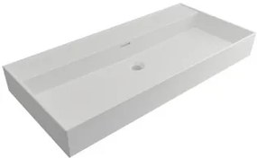 Plieger Kansas badmeubel 100cm met mat witte wastafel zonder kraangat warm eiken