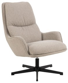 Moderne Fauteuil Beige Draaibaar