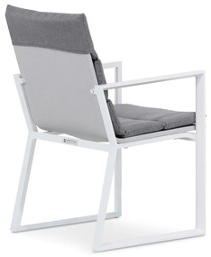 Tuinset 4 personen 180 cm Aluminium Wit Lifestyle Garden Furniture Treviso/Glasgow