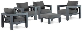 Loungeset 4 personen Aluminium Grijs  Lifestyle Garden Furniture Talai