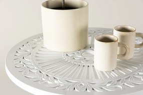 The Outsider Balkonset-Noor-3-Delig-Wit-Aluminium-Ronde-Tafel-60cm-The-Outsider