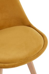 Set van 4 Synk Fluwelen Stoelen