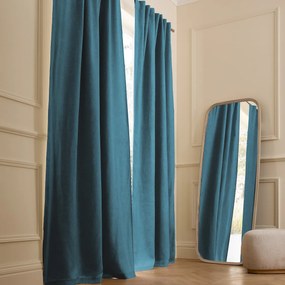 Verduisteringsgordijn van gewassen linnen, verborgen lipjes, Private