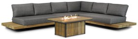 Loungeset 6 personen Teak Old teak greywash Santika Furniture Santika Superior