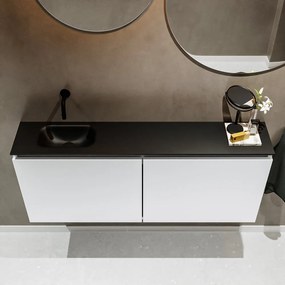 Mondiaz Ture 120cm toiletmeubel talc met wastafel urban links geen kraangat