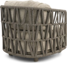 Stoel en Bank Loungeset 5 personen Rope Taupe  Santika Furniture Santika