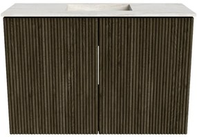 Mondiaz Joya DLux 60cm toiletmeubel shadow met wastafel faye midden 1 kraangat ostra
