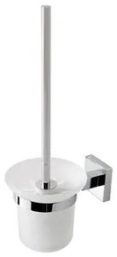 Eastbrook Rimini messing glazen toiletborstelhouder chroom