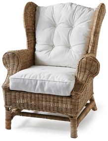 Rivièra Maison - Nicolas Wing Chair - Kleur: bruin