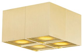 Design spot goud 4-lichts - Qubo Honey
