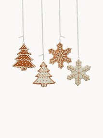 Kerstboomhangers Gingerbread, set van 4