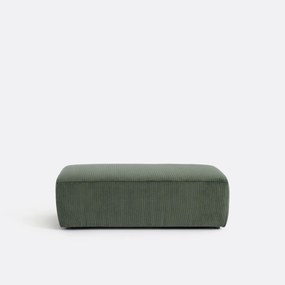 XL poef, fijn geribbeld fluweel, Liora