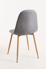 Set 4 Teok Stoffen Stoelen