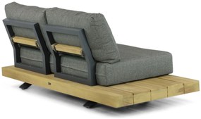 Hoek loungeset 6 personen Teak Old teak greywash  Santika Furniture Santika