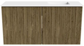 Mondiaz Joya 80cm toiletmeubel dusk met wastafel faye rechts 1 kraangat talc