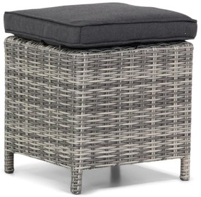 Stoel en Bank Loungeset 6 personen Wicker Grijs  Garden Collections Giardino/Napoli