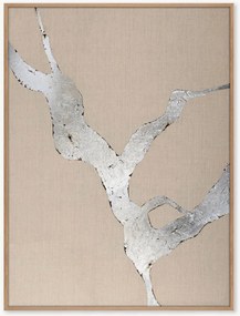 Handgeschilderd ingelijst canvas Art Wild Horizon Silver